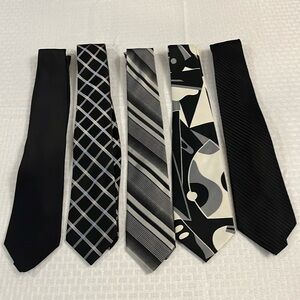 SOLD. SOLD SOLDBundle of Ties. 5 Mixed with Black or all Black. 4 are 100% Silk